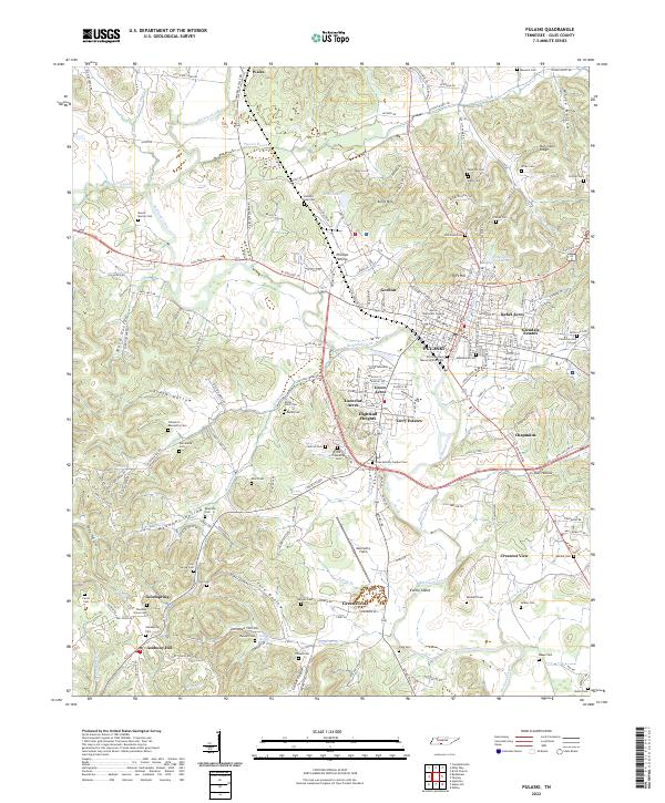 US Topo 7.5-minute map for Pulaski TN