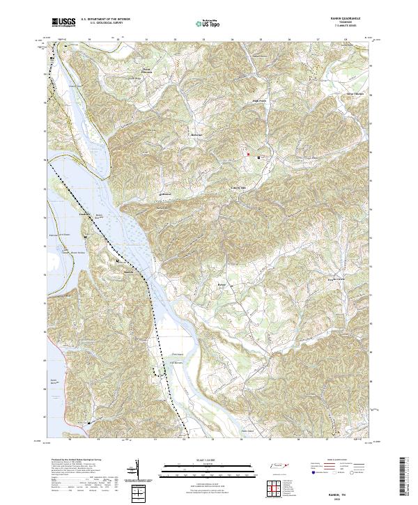 US Topo 7.5-minute map for Rankin TN