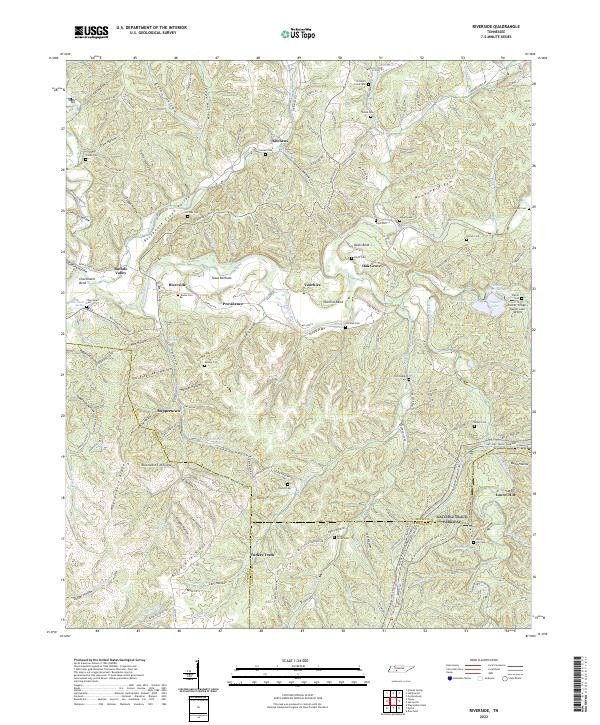US Topo 7.5-minute map for Riverside TN