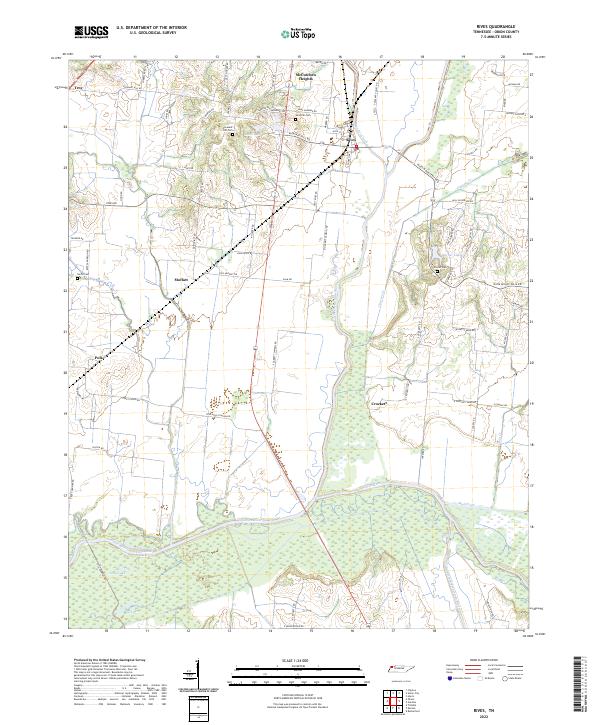 US Topo 7.5-minute map for Rives TN