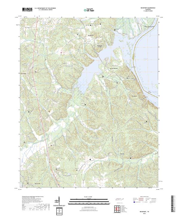 US Topo 7.5-minute map for Rockport TN