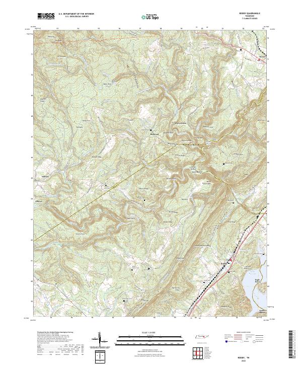 US Topo 7.5-minute map for Roddy TN