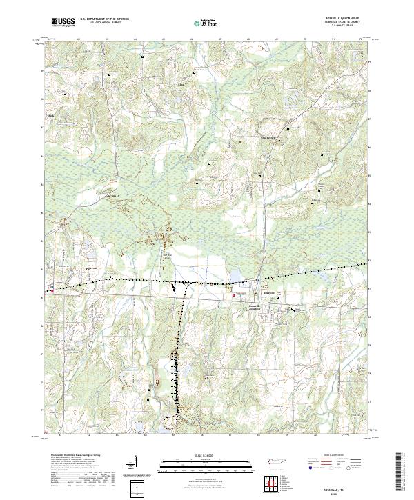 US Topo 7.5-minute map for Rossville TN