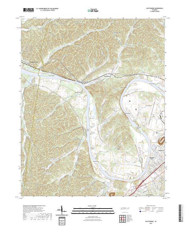 US Topo 7.5-minute map for Scottsboro TN
