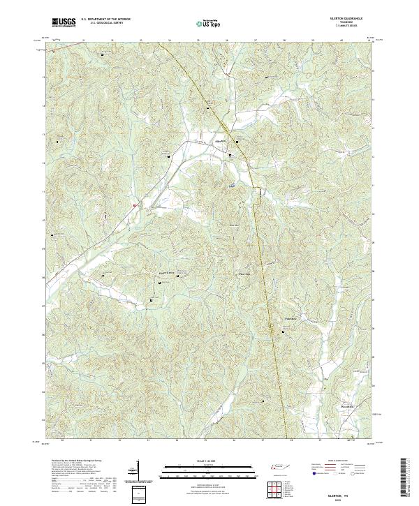 US Topo 7.5-minute map for Silerton TN