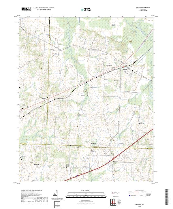 US Topo 7.5-minute map for Stanton TN