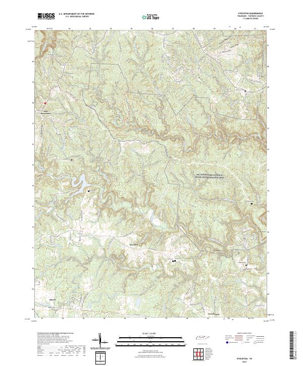 US Topo 7.5-minute map for Stockton TN
