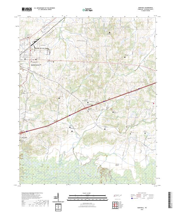 US Topo 7.5-minute map for Sunnyhill TN