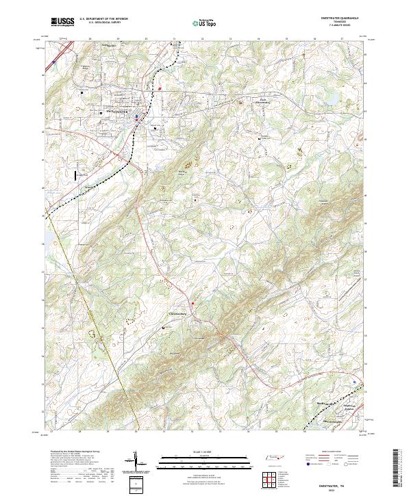US Topo 7.5-minute map for Sweetwater TN