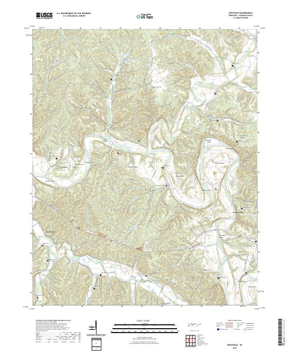 US Topo 7.5-minute map for Whitfield TN – American Map Store