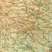 Texas "Antiqued" Wall Map, Gulf of America Edition