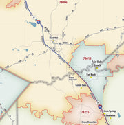 Greater San Antonio Metro Area Zip Code Map