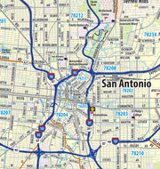 Greater San Antonio Metro Area Wall Map