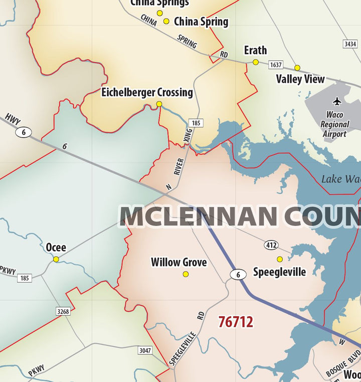 Waco Temple Killeen Zip Code Map