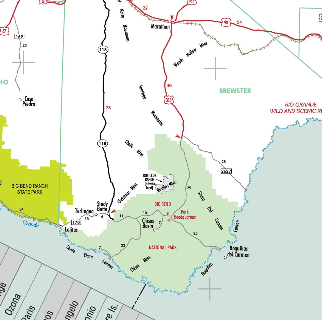 Texas Executive Wall Map, Gulf of America Edition