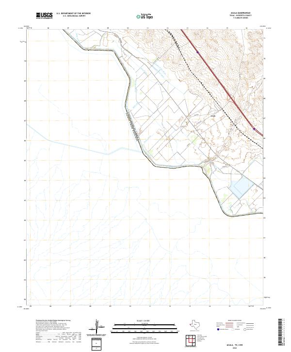 US Topo 7.5-minute map for Acala TXCHH