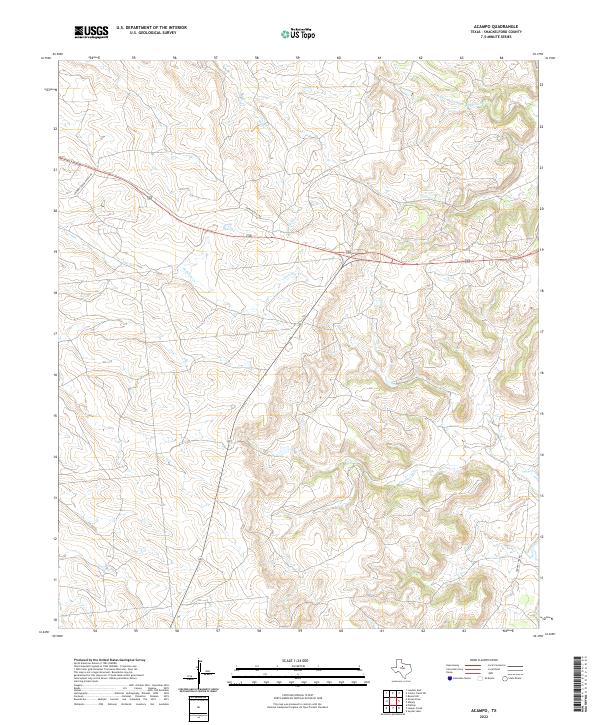 US Topo 7.5-minute map for Acampo TX