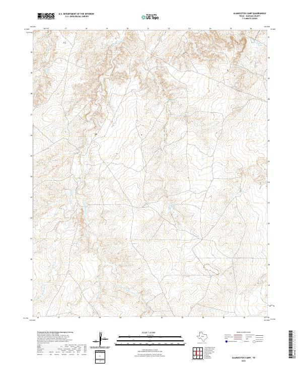US Topo 7.5-minute map for Alamocitos Camp TX
