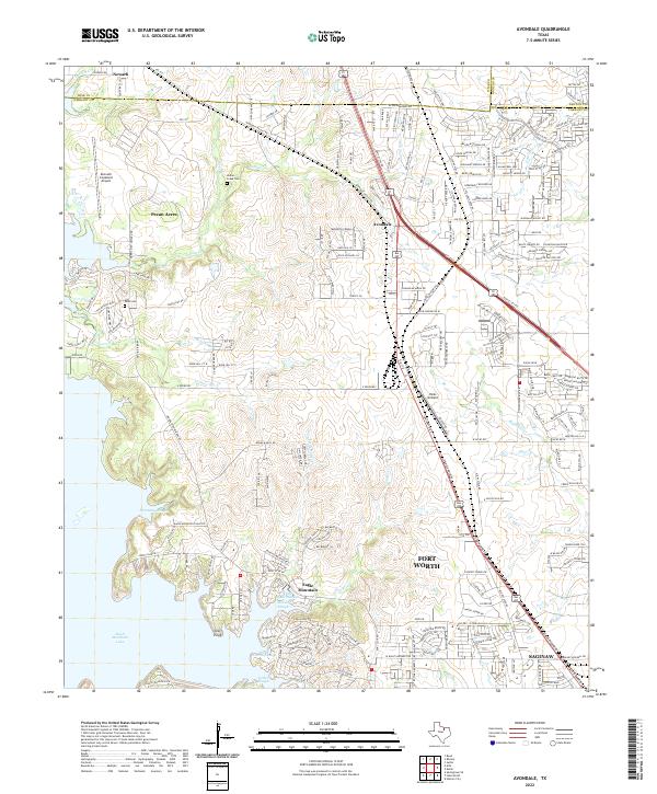 US Topo 7.5-minute map for Avondale TX