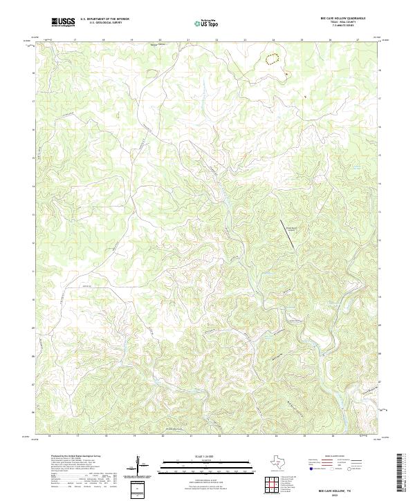 US Topo 7.5-minute map for Bee Cave Hollow TX