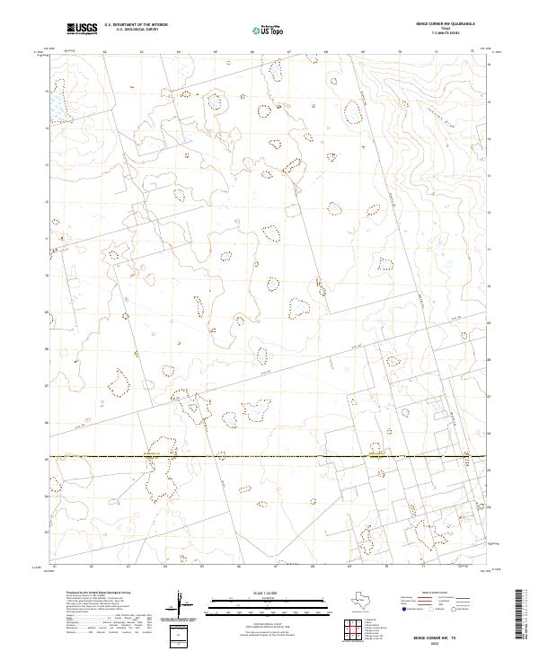 US Topo 7.5-minute map for Benge Corner NW TX