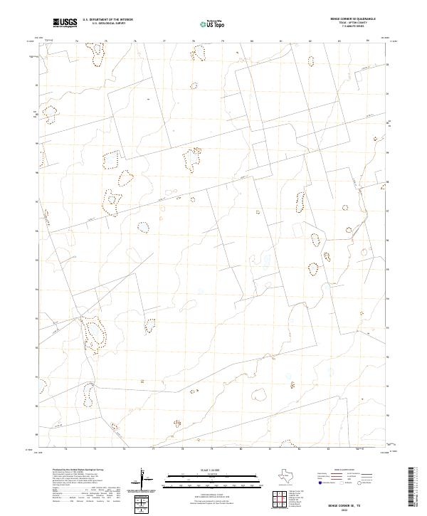 US Topo 7.5-minute map for Benge Corner SE TX