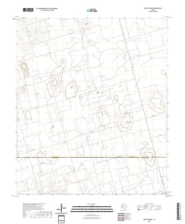 US Topo 7.5-minute map for Bigby Corner TX