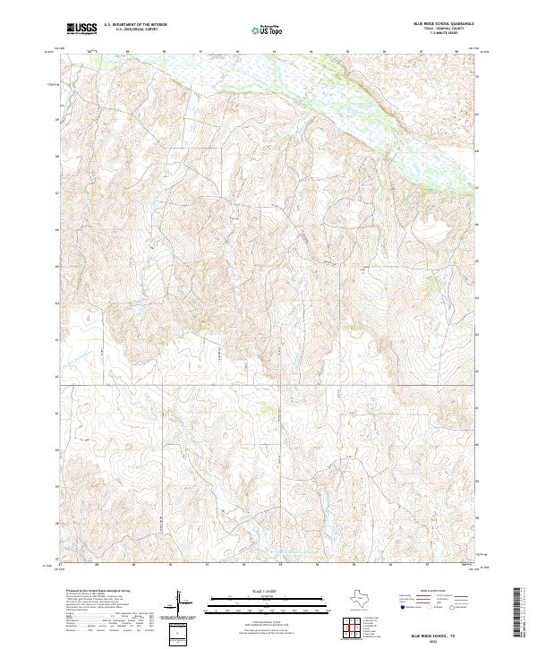 US Topo 7.5-minute map for Blue Ridge School TX