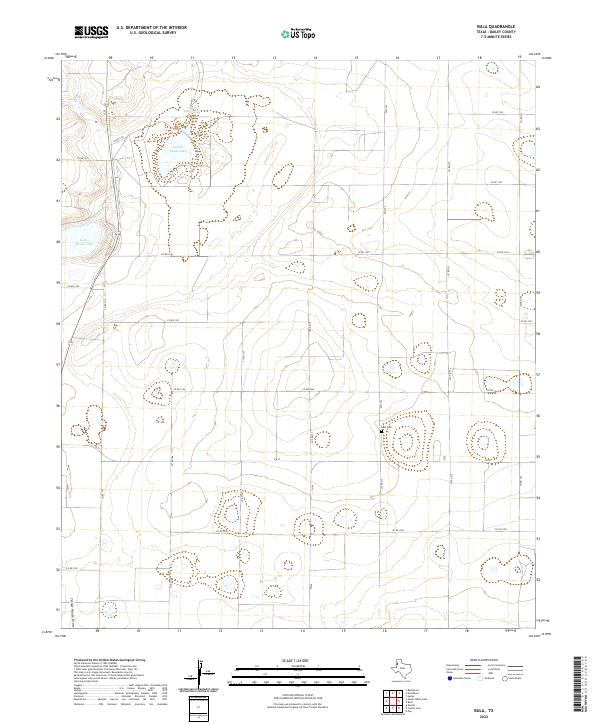 US Topo 7.5-minute map for Bula TX