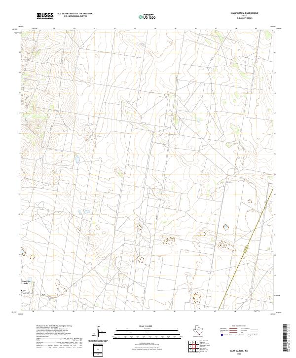 US Topo 7.5-minute map for Camp Garcia TX