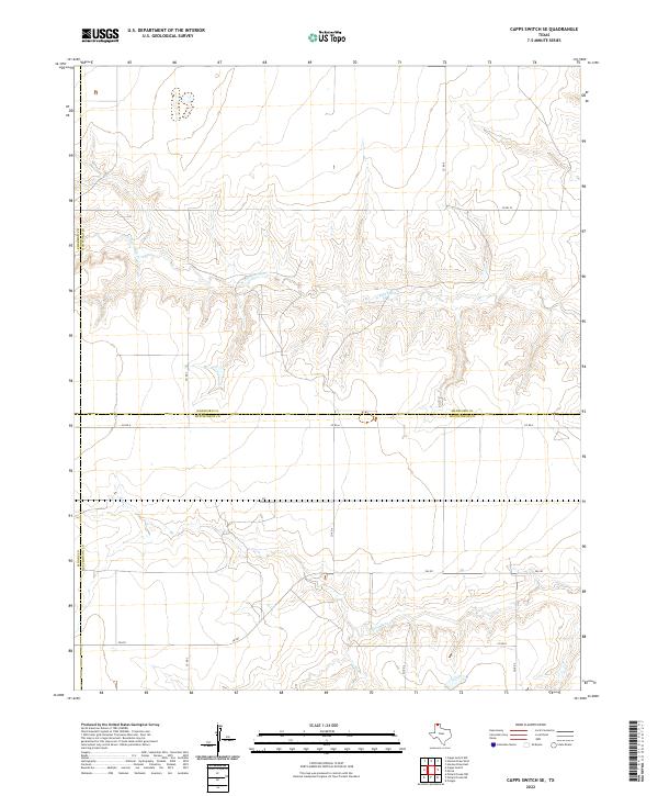 US Topo 7.5-minute map for Capps Switch SE TX