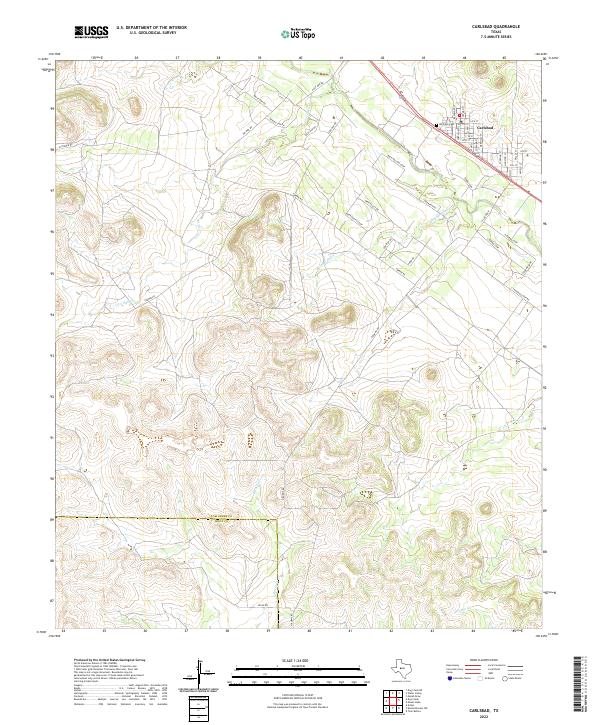 US Topo 7.5-minute map for Carlsbad TX