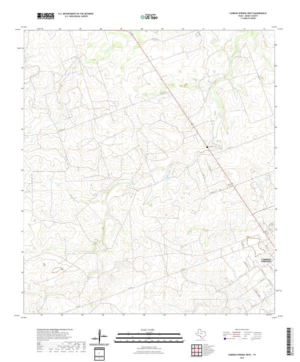 US Topo 7.5-minute map for Carrizo Springs West TX