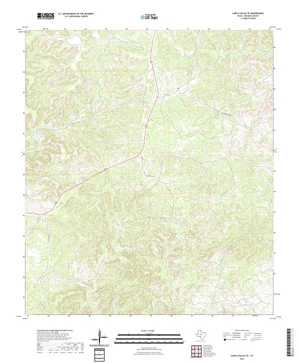 US Topo 7.5-minute map for Carta Valley SE TX