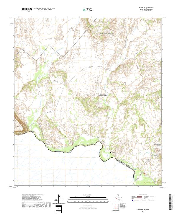 US Topo 7.5-minute map for Castolon TXCHH