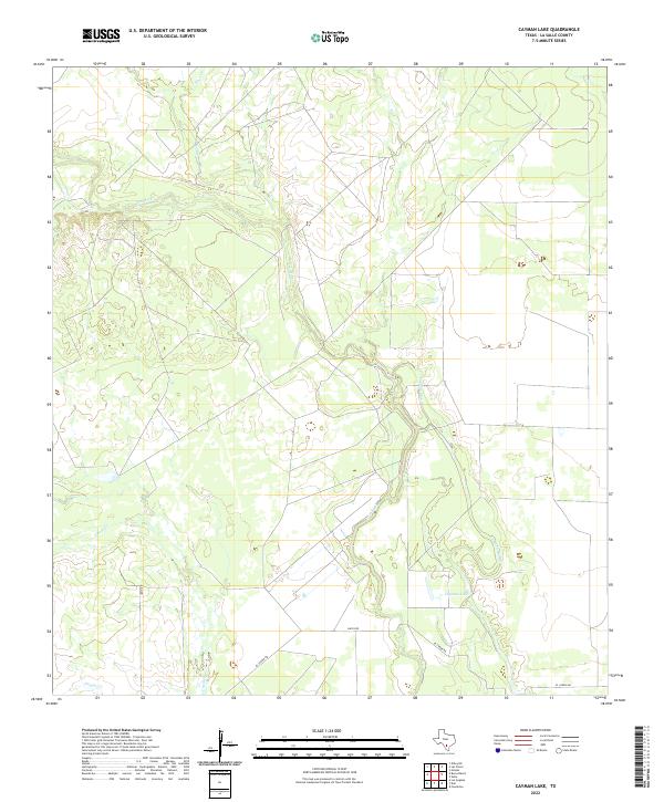 US Topo 7.5-minute map for Cayman Lake TX