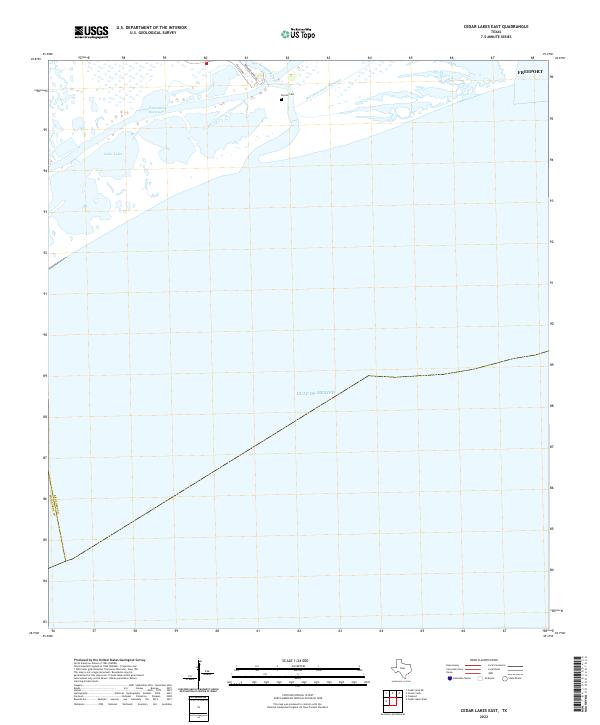 US Topo 7.5-minute map for Cedar Lakes East TX