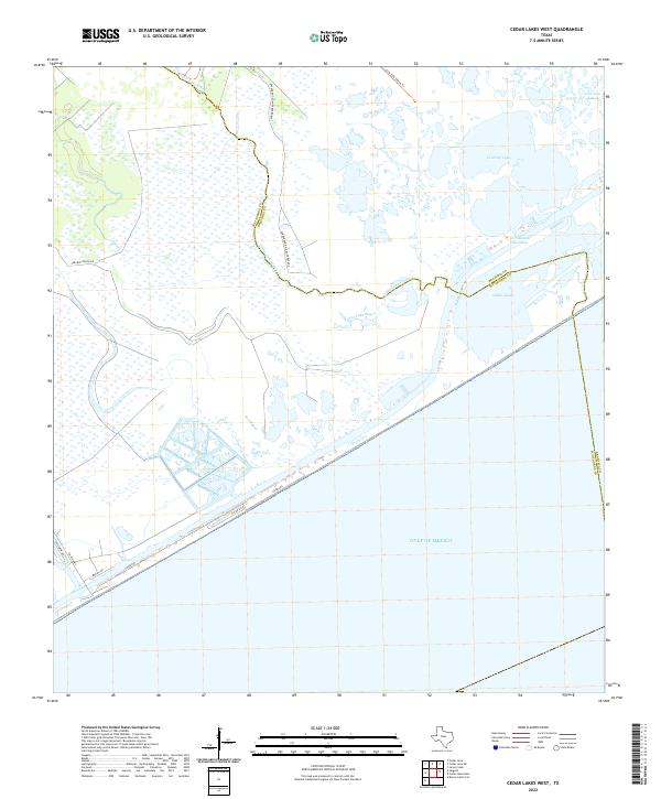 US Topo 7.5-minute map for Cedar Lakes West TX