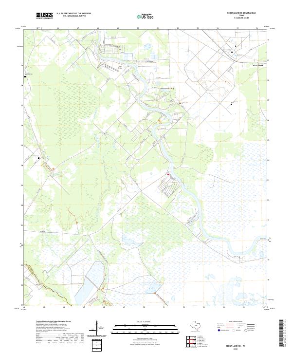 US Topo 7.5-minute map for Cedar Lane NE TX