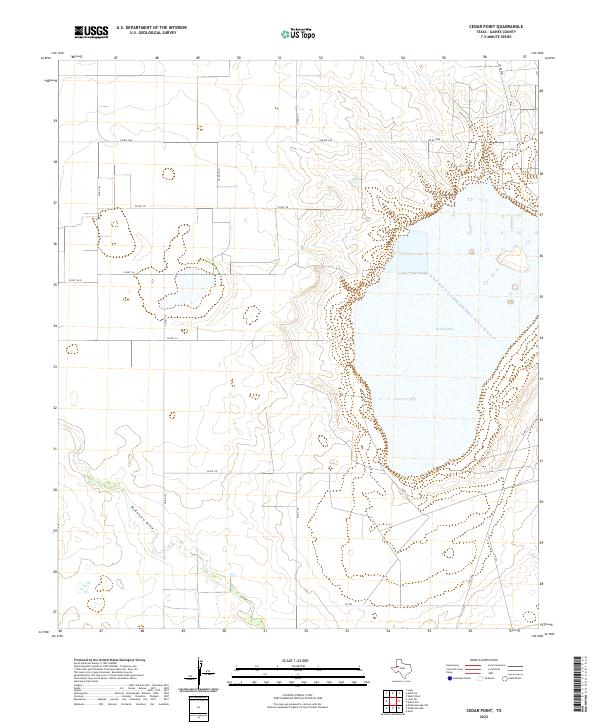US Topo 7.5-minute map for Cedar Point TX