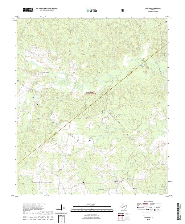 US Topo 7.5-minute map for Centralia TX