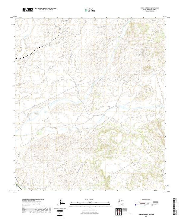 US Topo 7.5-minute map for Cerro Redondo TXCHH