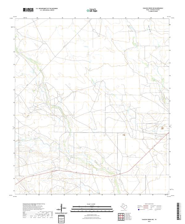US Topo 7.5-minute map for Chacon Creek NW TX