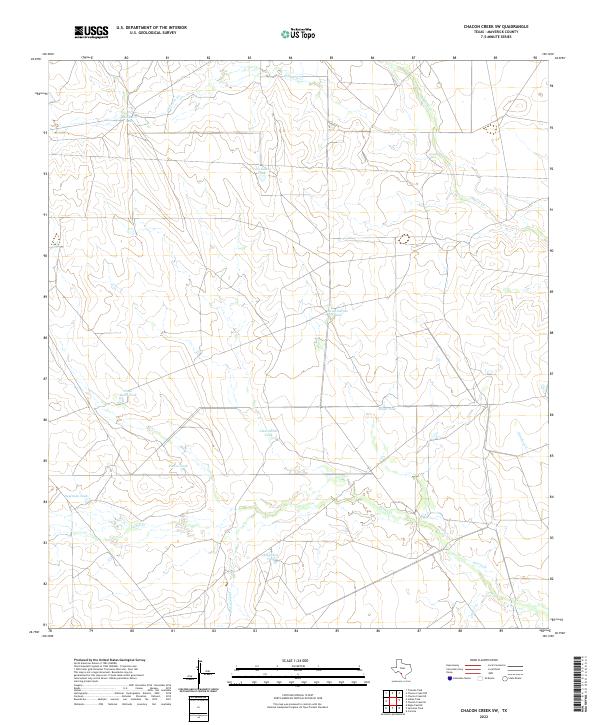 US Topo 7.5-minute map for Chacon Creek SW TX