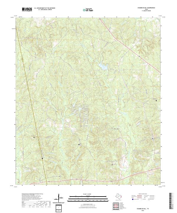 US Topo 7.5-minute map for Chambliss Hill TX
