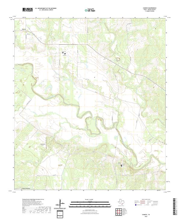 US Topo 7.5-minute map for Charco TX