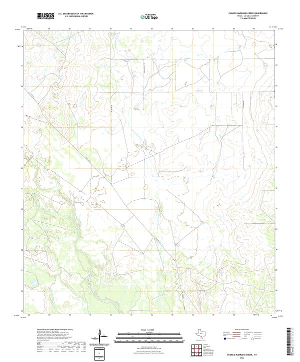 US Topo 7.5-minute map for Charco Marrano Creek TX