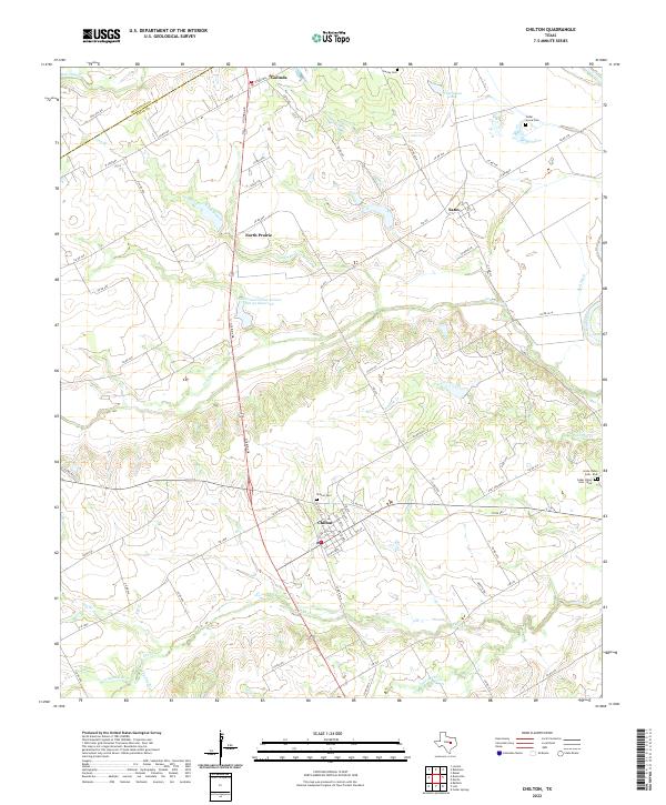 US Topo 7.5-minute map for Chilton TX
