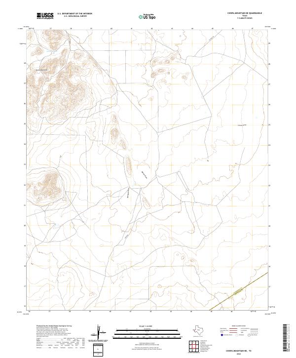 US Topo 7.5-minute map for Chispa Mountain NE TX