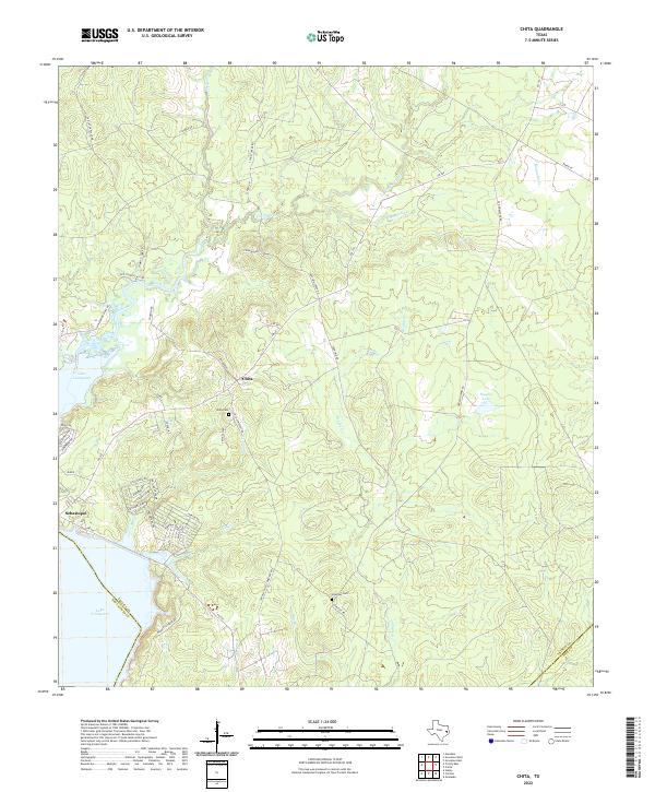 US Topo 7.5-minute map for Chita TX